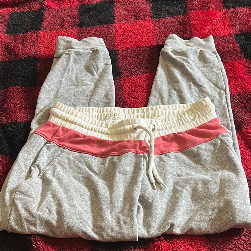 Kids soho Gray and Pink Joggers